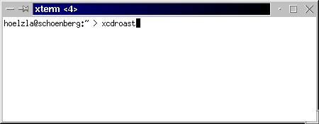 just type: 'xcdroast [ENTER]'